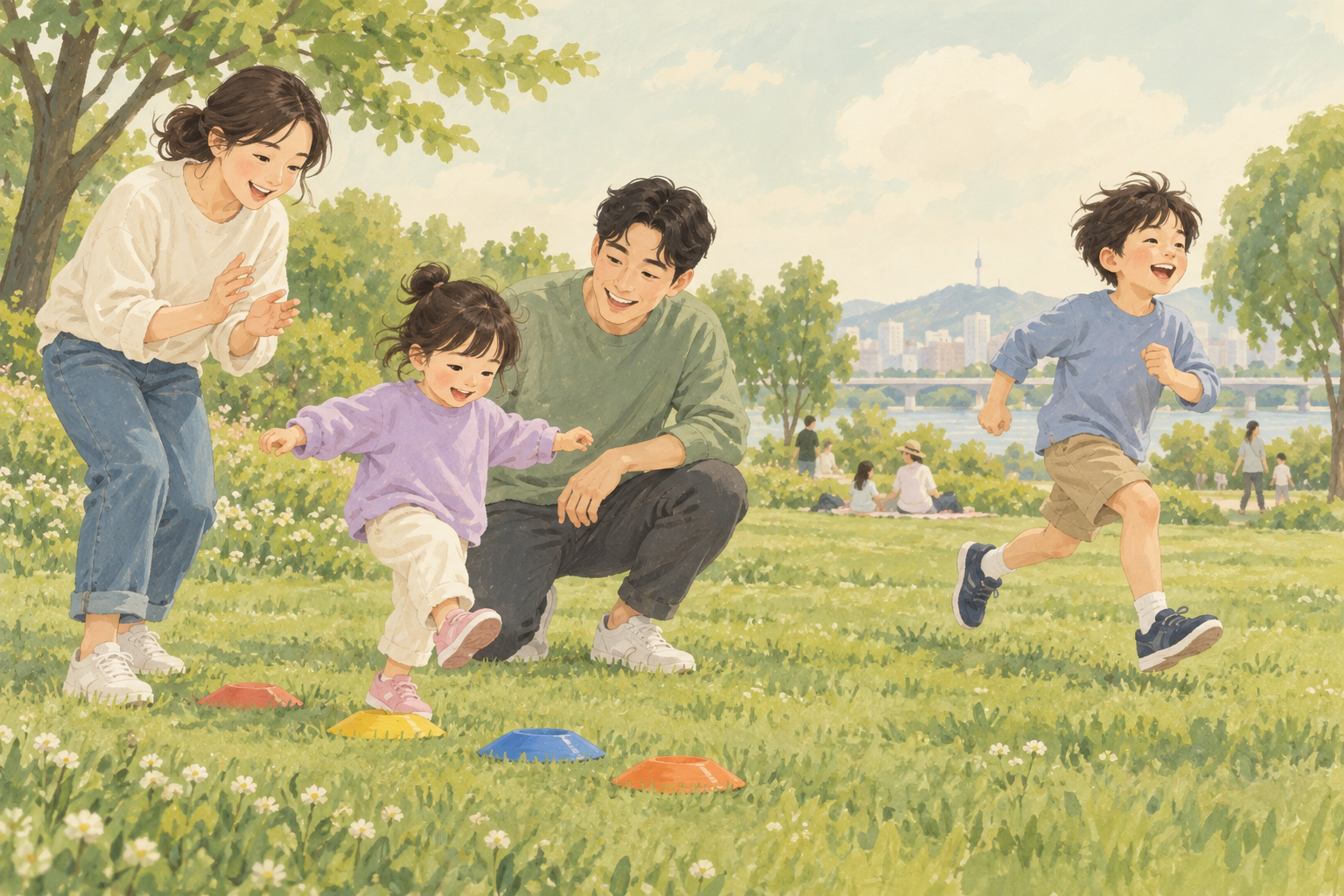 아이 운동, 학원만 보내면 될까? 3~5세·6~17세 활동량과 놀이 팁 5가지
