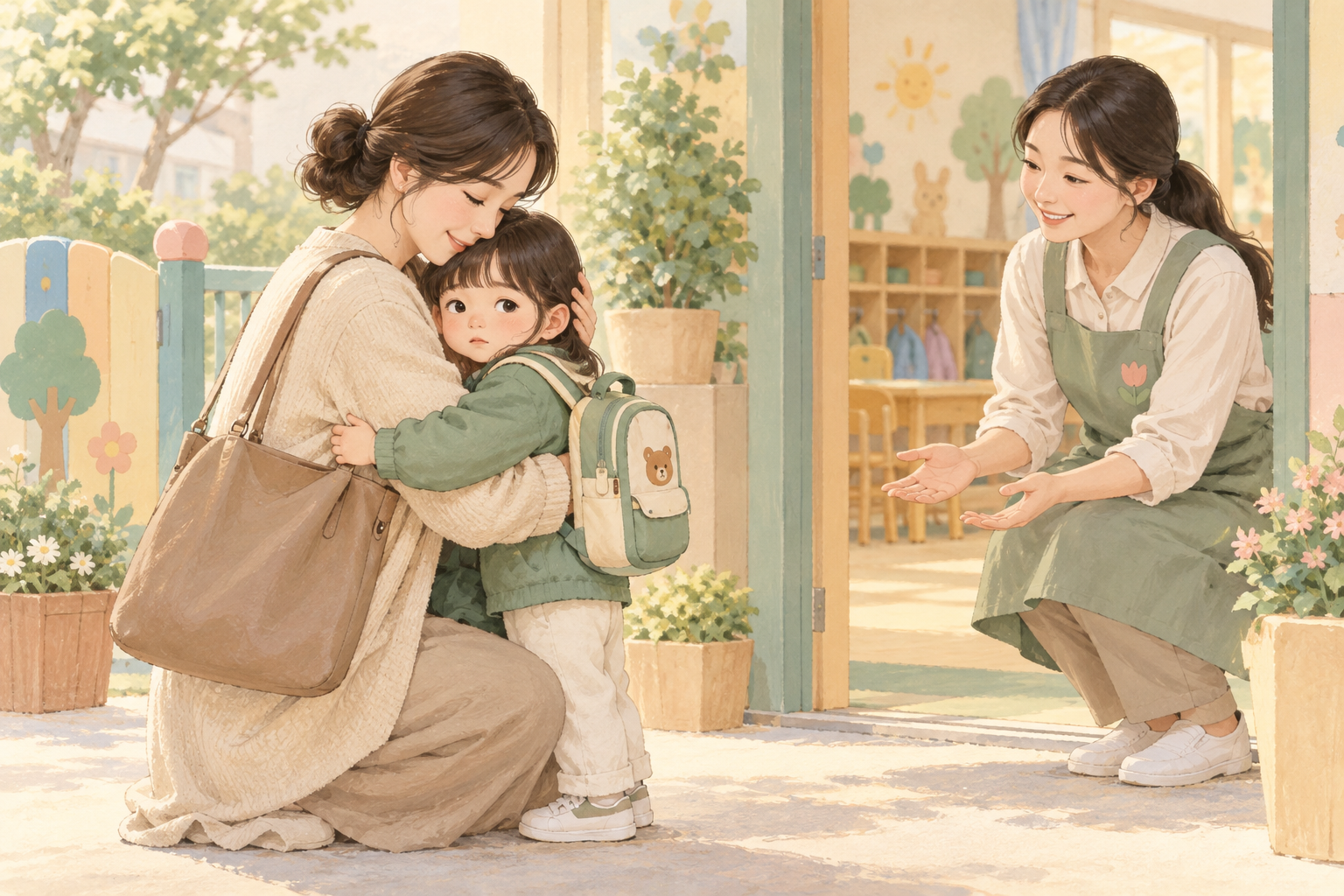 등원할 때 매일 우는 아이, 몰래 나올까? 헤어지는 인사와 적응 확인 5가지