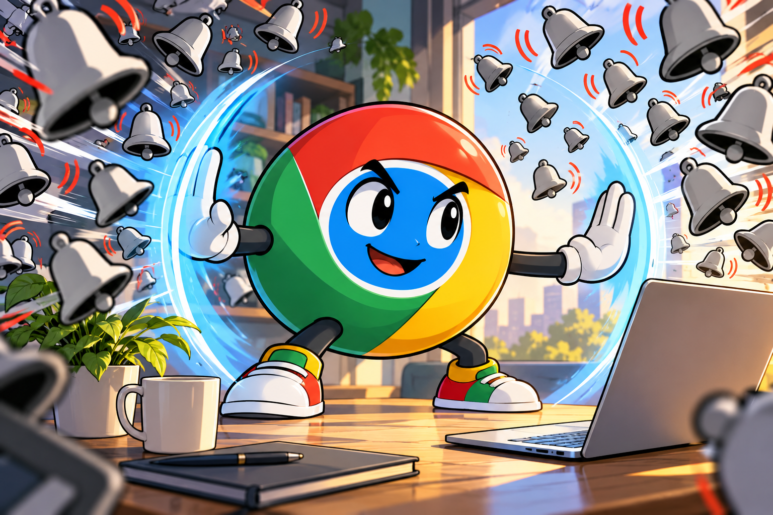 Chrome 가짜 바이러스 알림, 클릭하기 전에 발신 사이트부터 차단