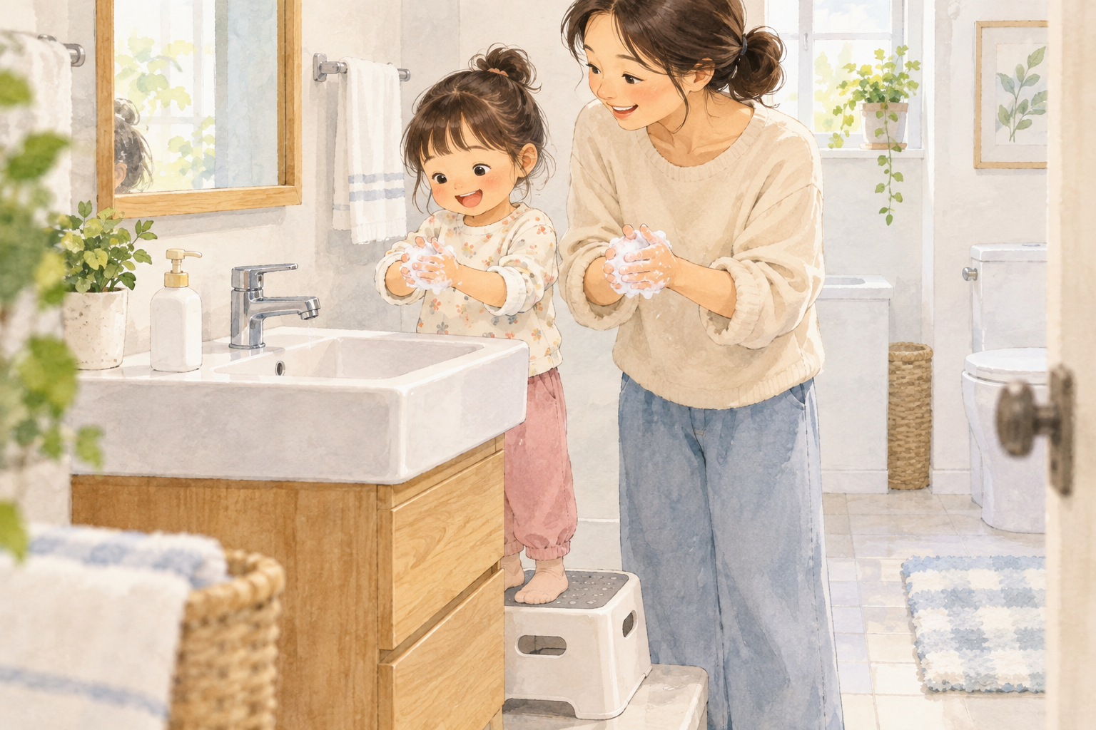 아이 손 씻기 20초, 어느 단계일까? 비누·손소독제 선택과 부모 점검표